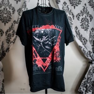 Vintage Secrets of the moon black metal tshirt large